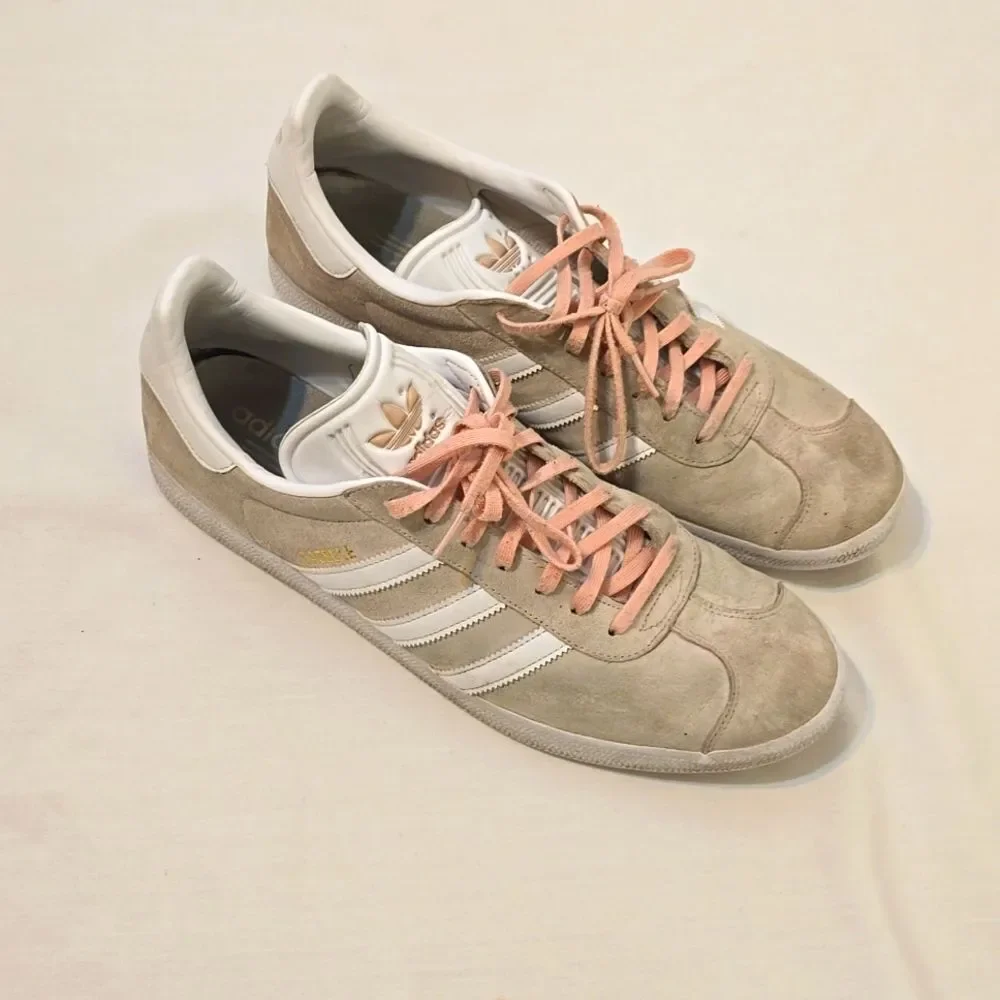 Adidas Originals Mens Gazelle Vapor Pink White Sneakers Mens Size 12 - Picture 1 of 8